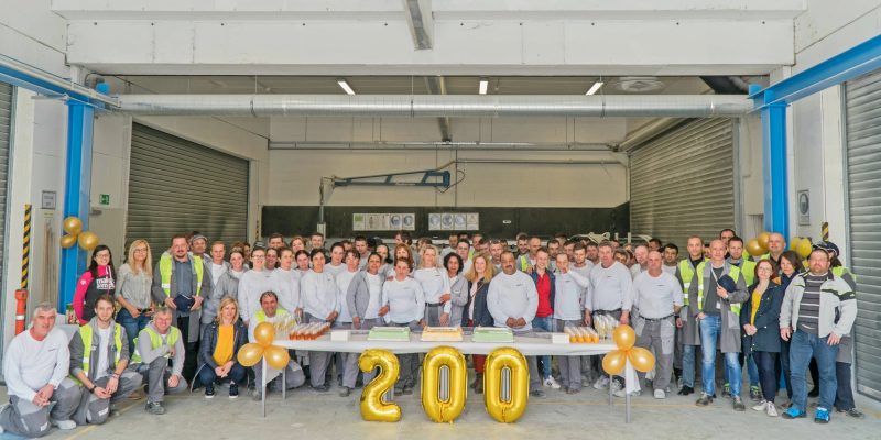 Celebrating 200 finished nacelle